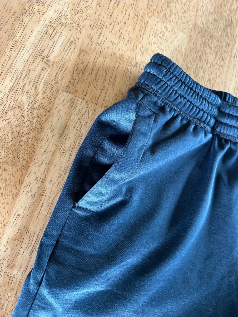 Nike Boys' Dark Navy Athletic Shorts with Teal Logo
